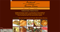 Desktop Screenshot of pdxrussiancuisine.com