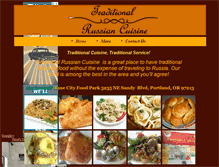 Tablet Screenshot of pdxrussiancuisine.com